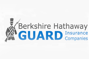 A logo for berkshire hathaway guard insurance company.