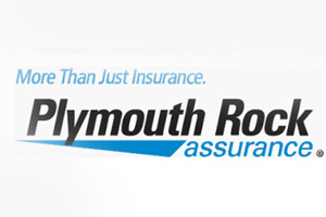 A logo for plymouth roofing assurance.