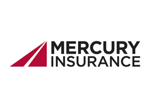 A logo of mercury insurance